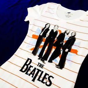 NWOT Striped Beatles T Shirt